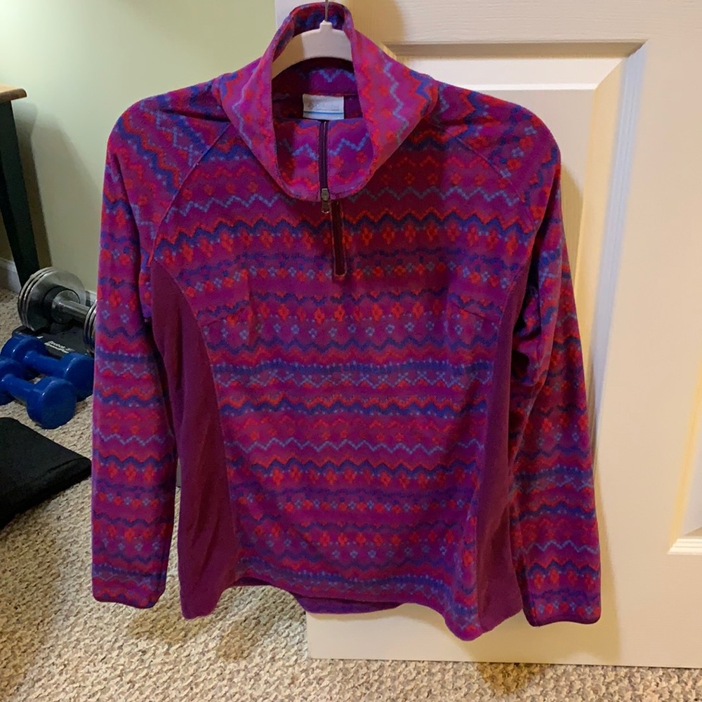 Columbia 1/4 zip like new, worn once.